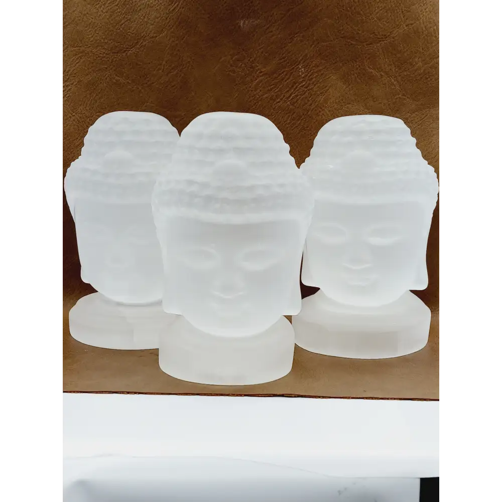 š¤āØ Large Selenite Buddha Head Carving ā Enlightenment Serenity and High-Vibrational Clarity! š§ - Carvings