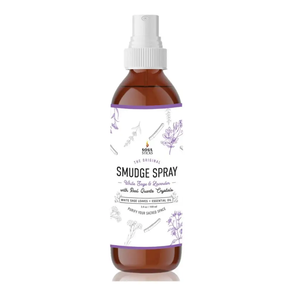 💜🌿 Lavender Sage Smudge Spray – Cleansing Healing and Quartz Energy ✨