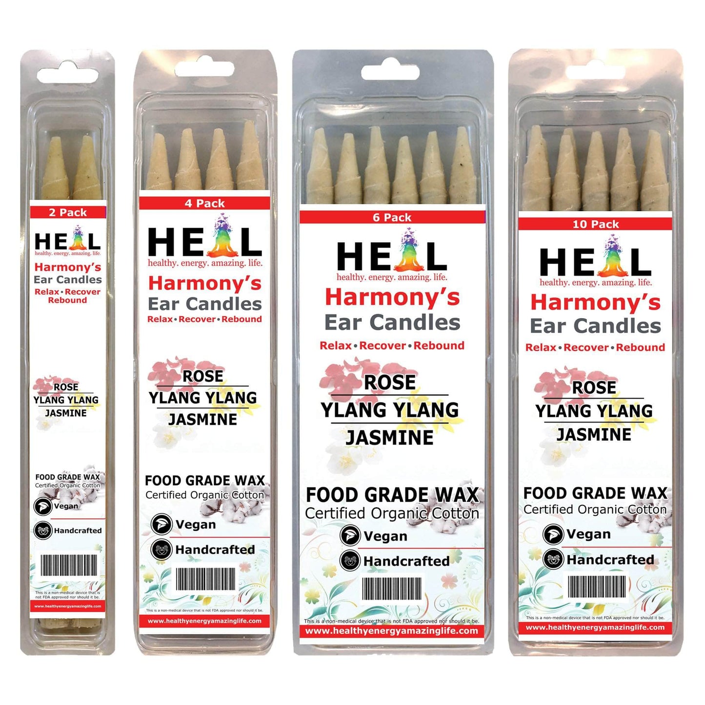 🕯️💗 Love Ear Candles by Doc Harmony – 2-Pack – Heart-Centered Relaxation & Self-Care! ✨ - Candles & Accessories
