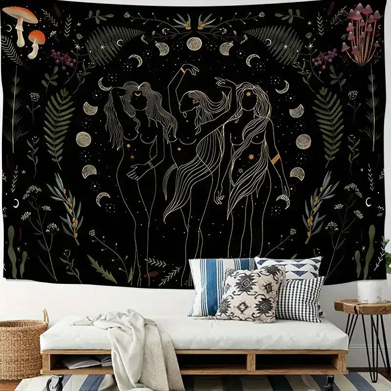 🌙 Mystic Dance Tapestry - 40’’ x 30’’ ✨ - Tapestry