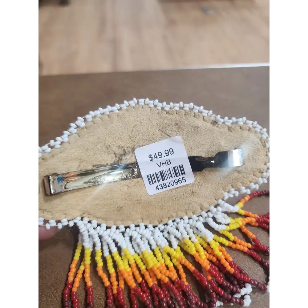 🪶✨ Native American Beaded Hair Barrette – Artistry Tradition & Boho Beauty! 🌈 - Jewelry