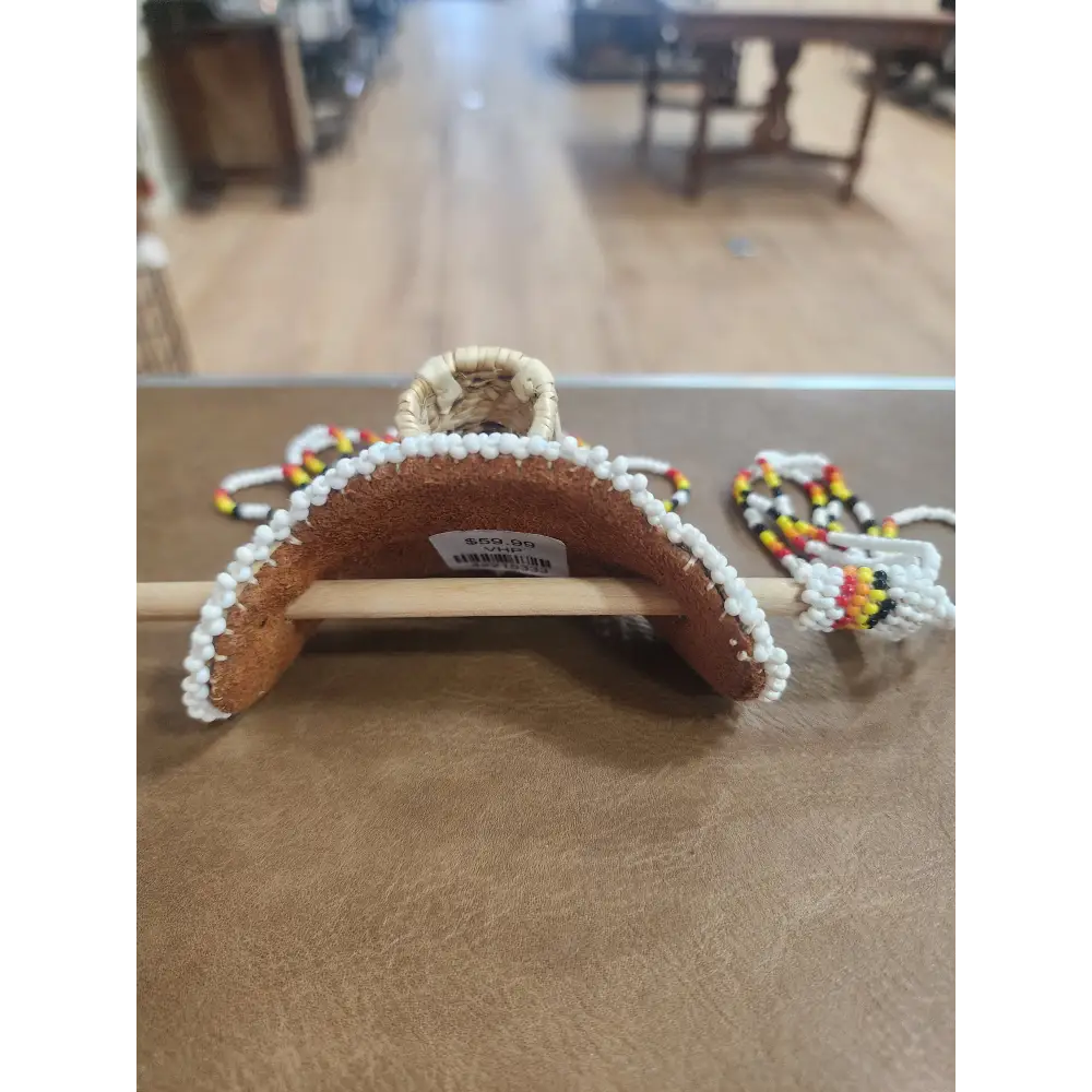 🧺✨ Native American Beaded Hair Pin with Basket Design – Tradition Artistry & Boho Spirit! 🌈 - Jewelry
