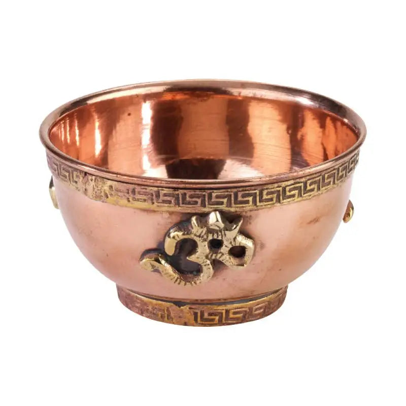 Om Copper Bowl Incense Burner - Incense & Burners