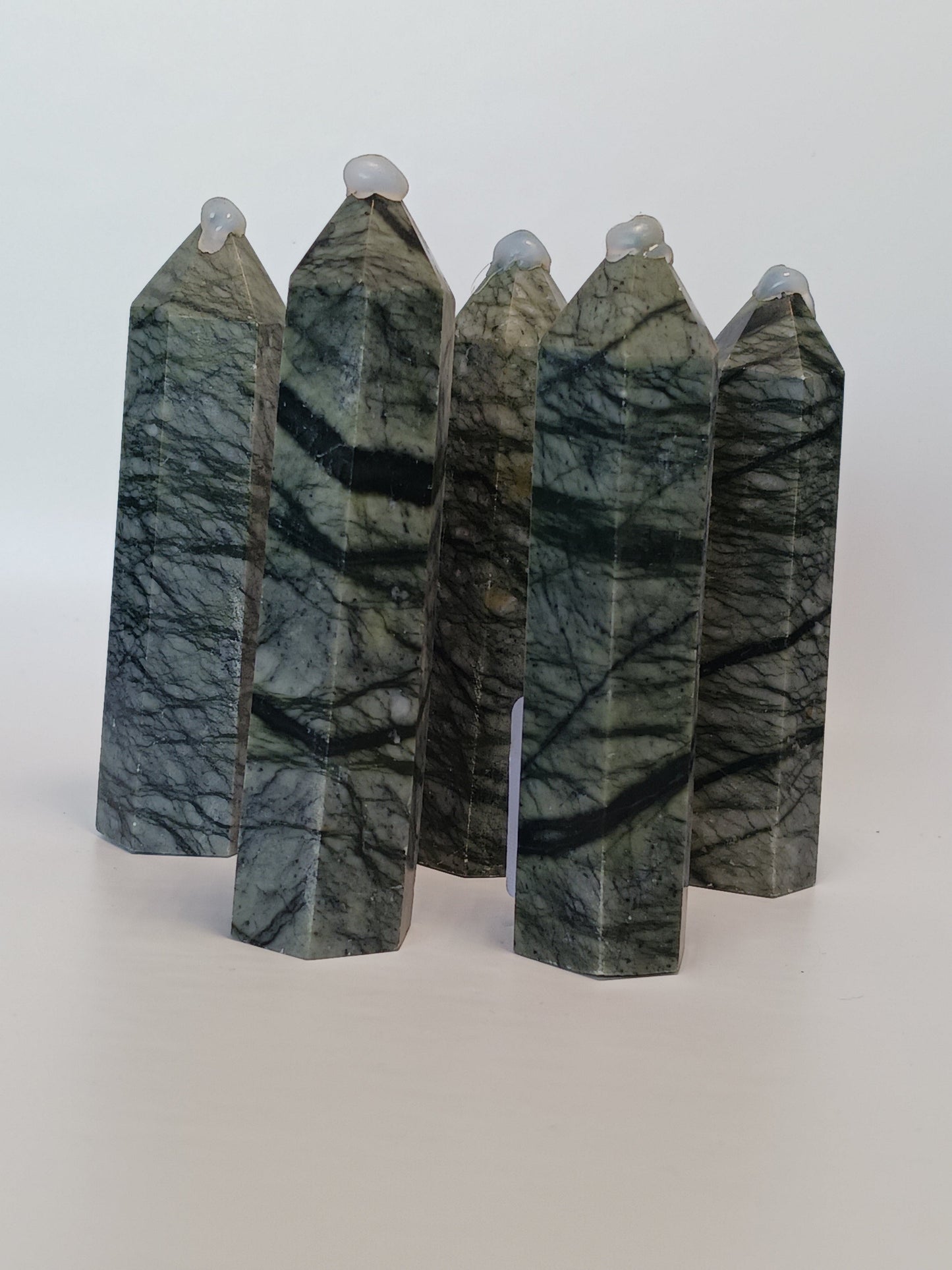 Online Intuitive Pick 3.5’’ Spiderweb Jasper Tower 🕸️