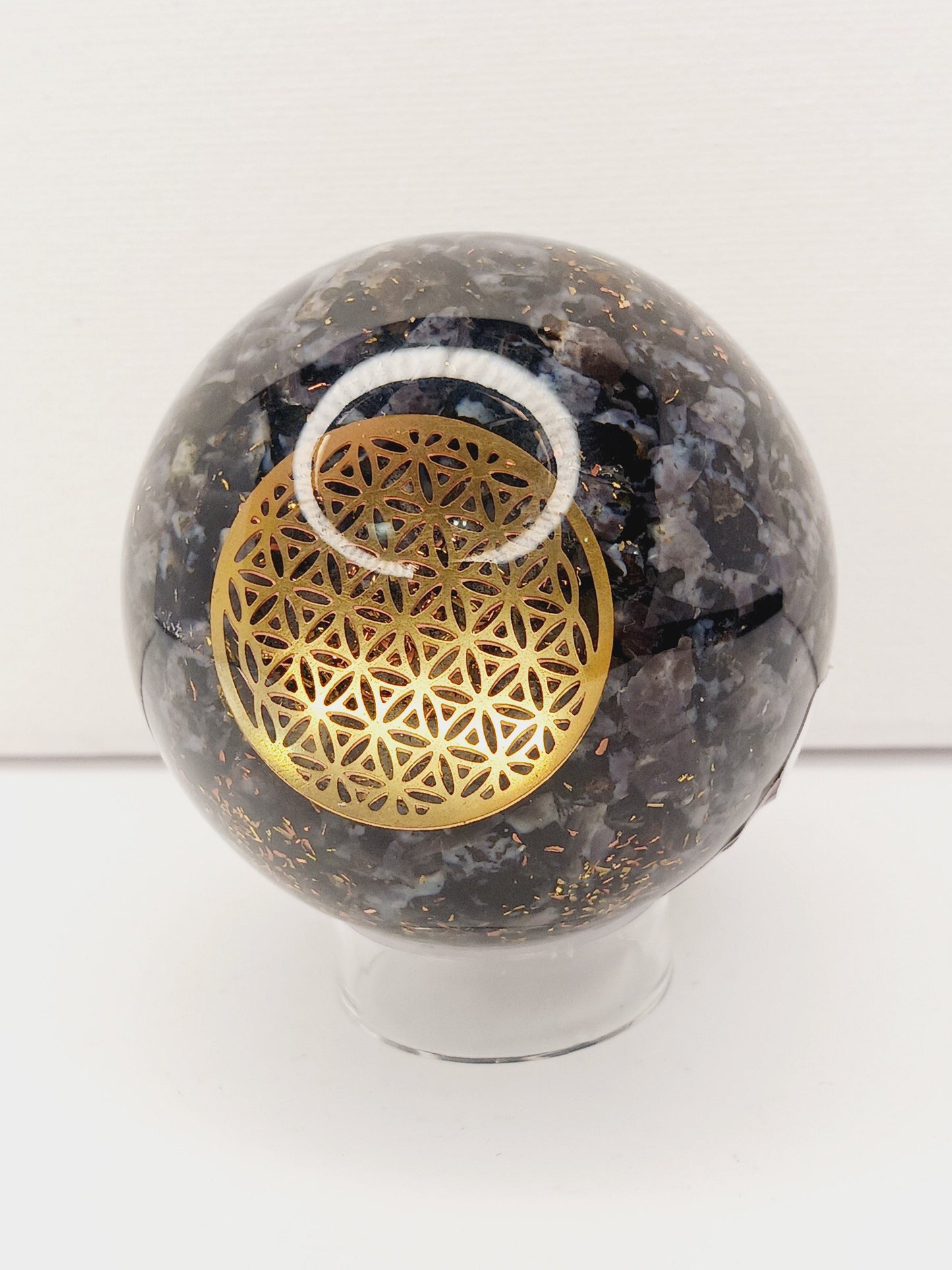 🌟🔮 Orgonite Spheres – Multi-Crystal Energy for Protection & Harmony! ✨ - Indigo Gabbro - Spheres