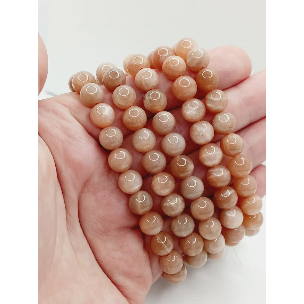 Peach Moonstone Bracelet 8mm - OMC BRACELETS