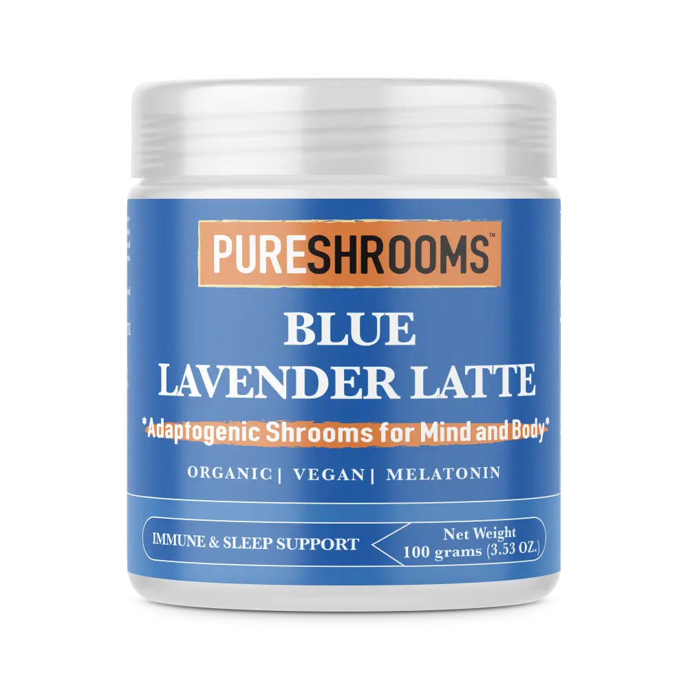PureShrooms Blue Lavender Latte w/ Lion’s Mane & Turkey Tail - default - Drink Additives