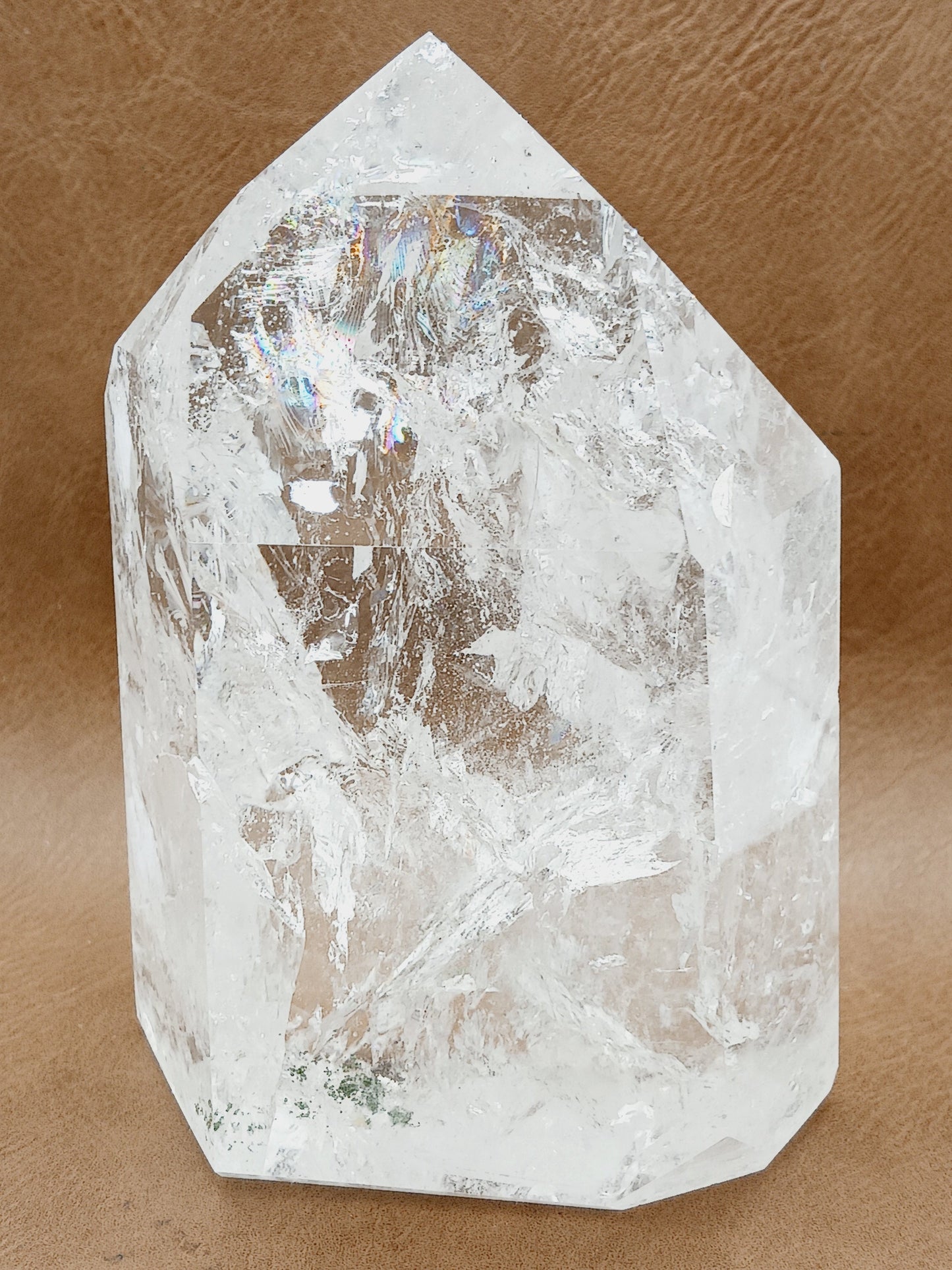🌈✨ Rainbow Quartz Tower – Joy Clarity and Magical Light 🤍 - 14 - 5’’ - Towers