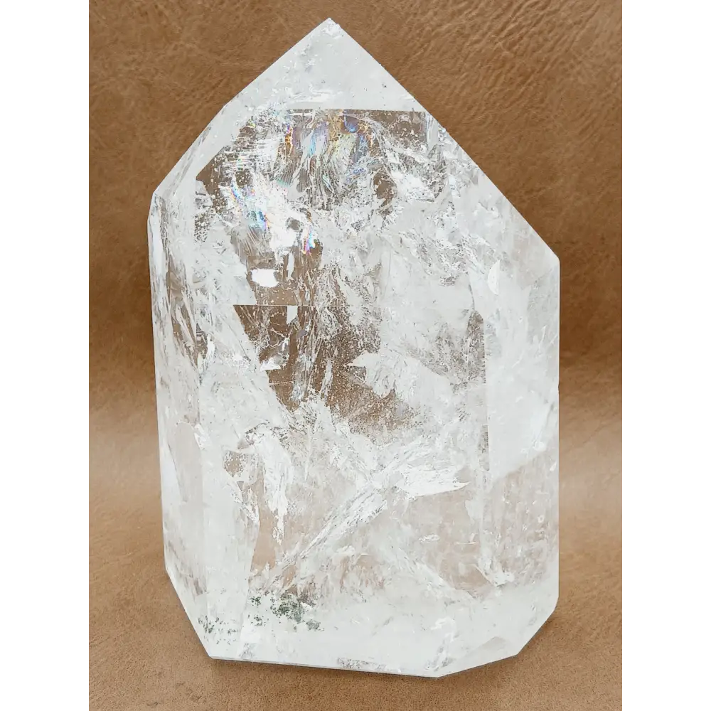 🌈✨ Rainbow Quartz Tower – Joy Clarity and Magical Light 🤍 - 14 - 5’’ - Towers