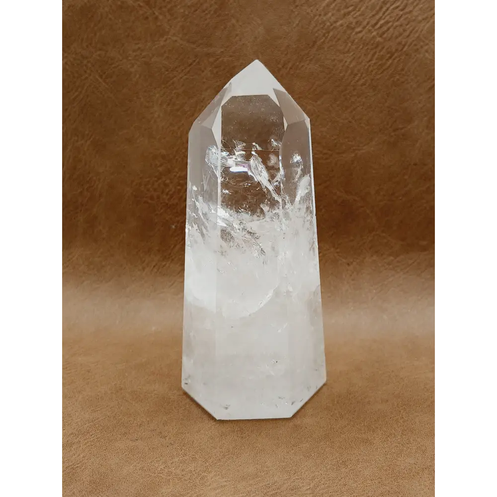 🌈✨ Rainbow Quartz Tower – Joy Clarity and Magical Light 🤍 - 19 - 4.25’’ - Towers