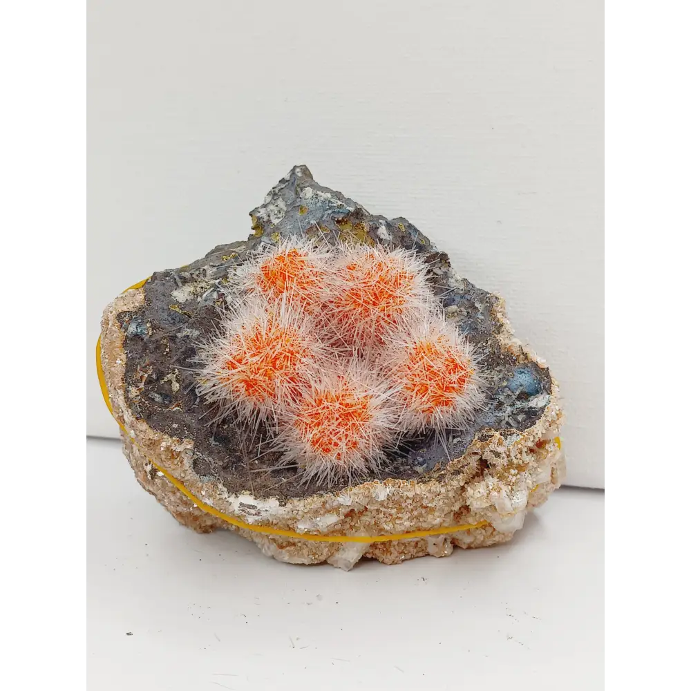 🌟 Rare Moroccan Orange Magnesite & Quartz Zeolite Specimen 🌄 - 5 - 3.5’’ - Specimens