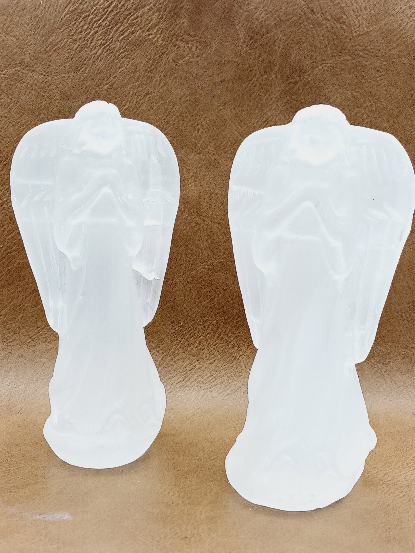 🤍✨ Selenite Angel Carving – Divine Protection Clarity and Peaceful Energy! 🕊️ - Carvings