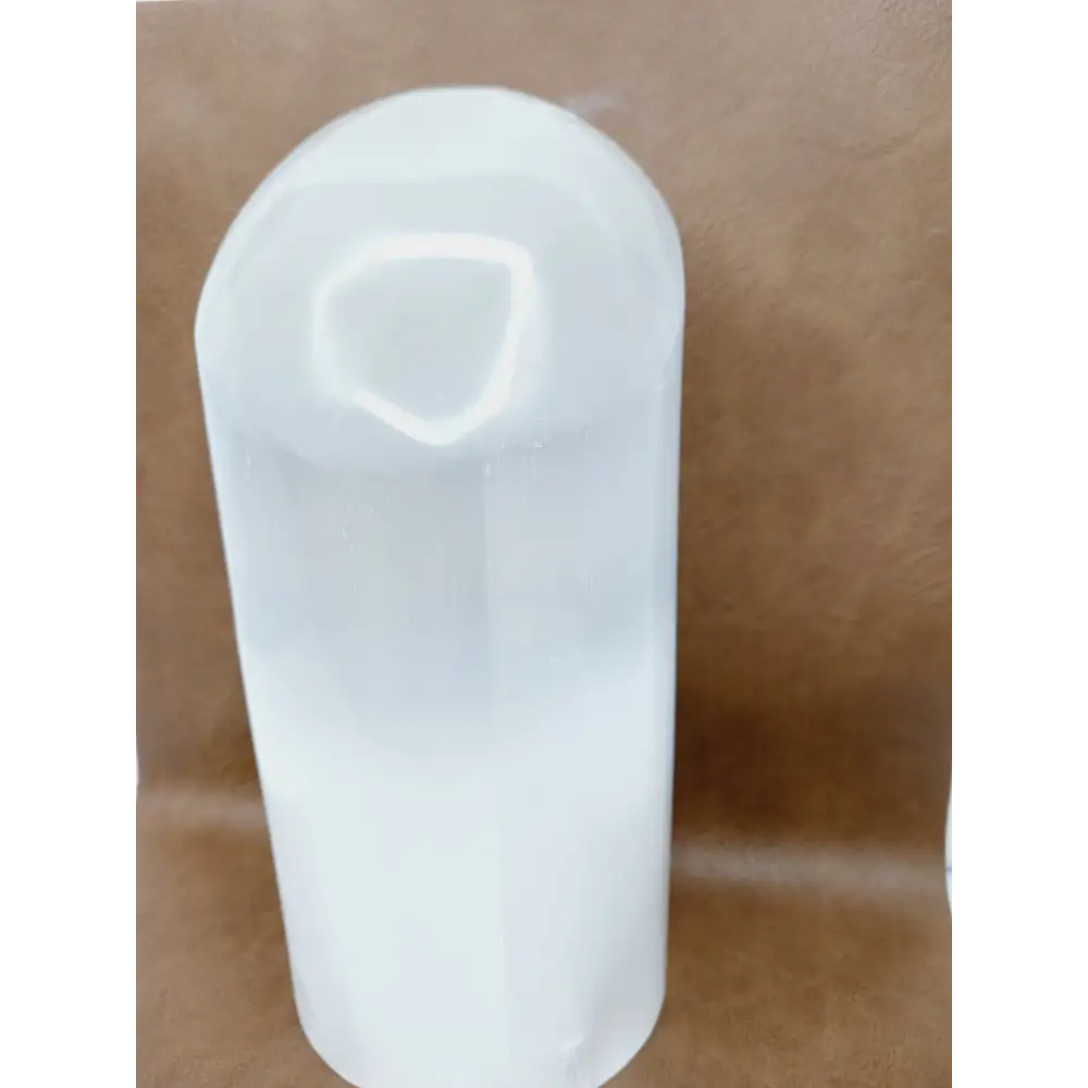 š¤āØ Selenite Smooth Pillar with Rounded Top 6āā ā Radiant Clarity Cleansing and Lighted Display Magic! š - Free Forms
