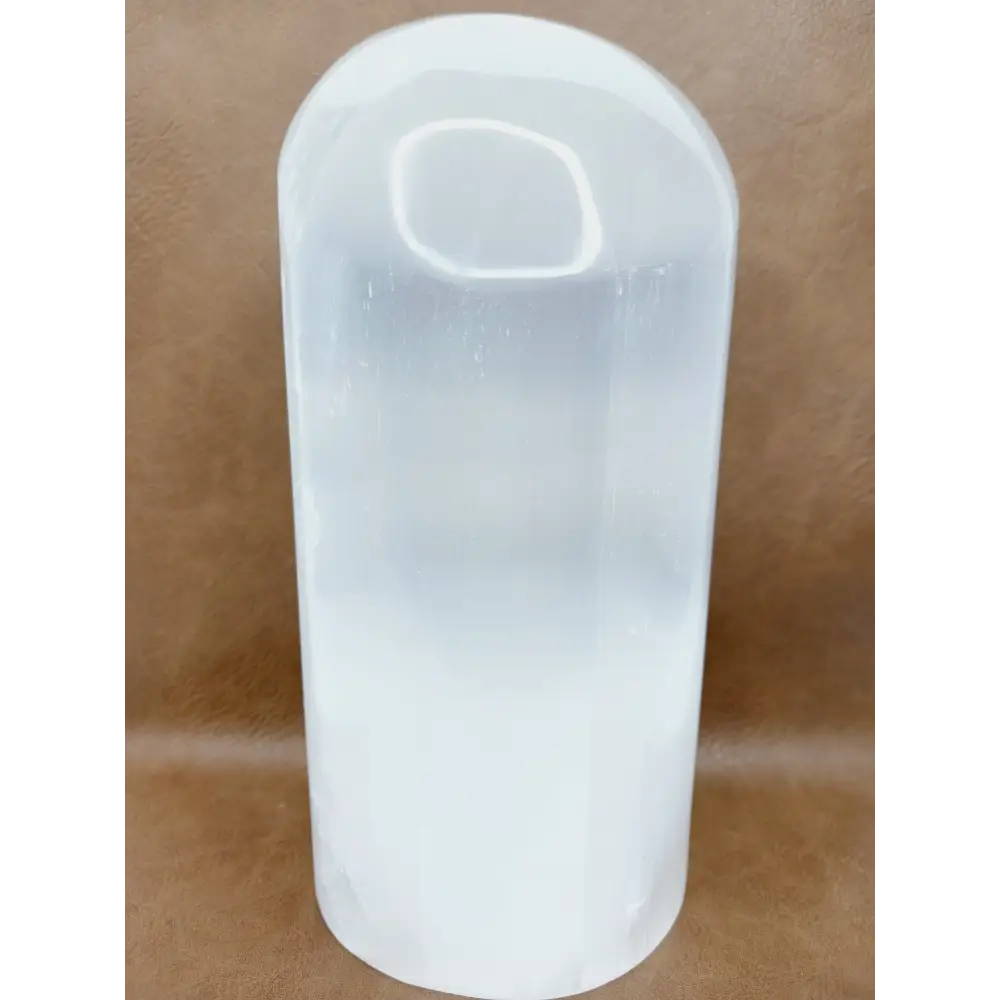 š¤āØ Selenite Smooth Pillar with Rounded Top 6āā ā Radiant Clarity Cleansing and Lighted Display Magic! š - Free Forms