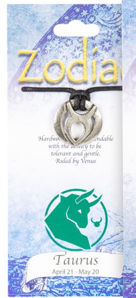 ♈🌙 Signs of the Zodiac Metal Pendants on Leather Cord (1’’) – All 12 Astrology Signs Celestial Style and Personalized