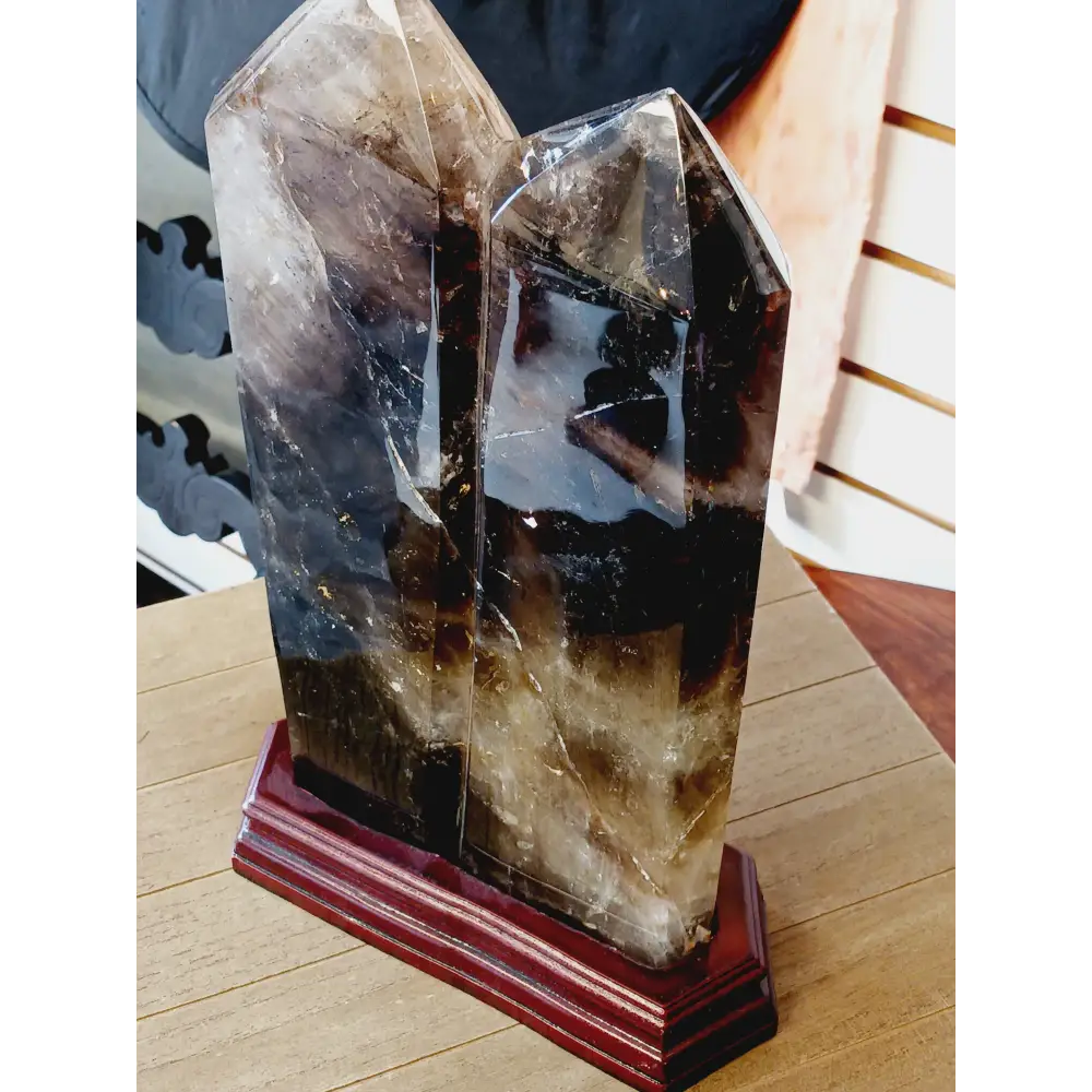 š¤āØ Smokey Quartz Double Point ā Grounding Protection and Energy Flow š¼ - Towers