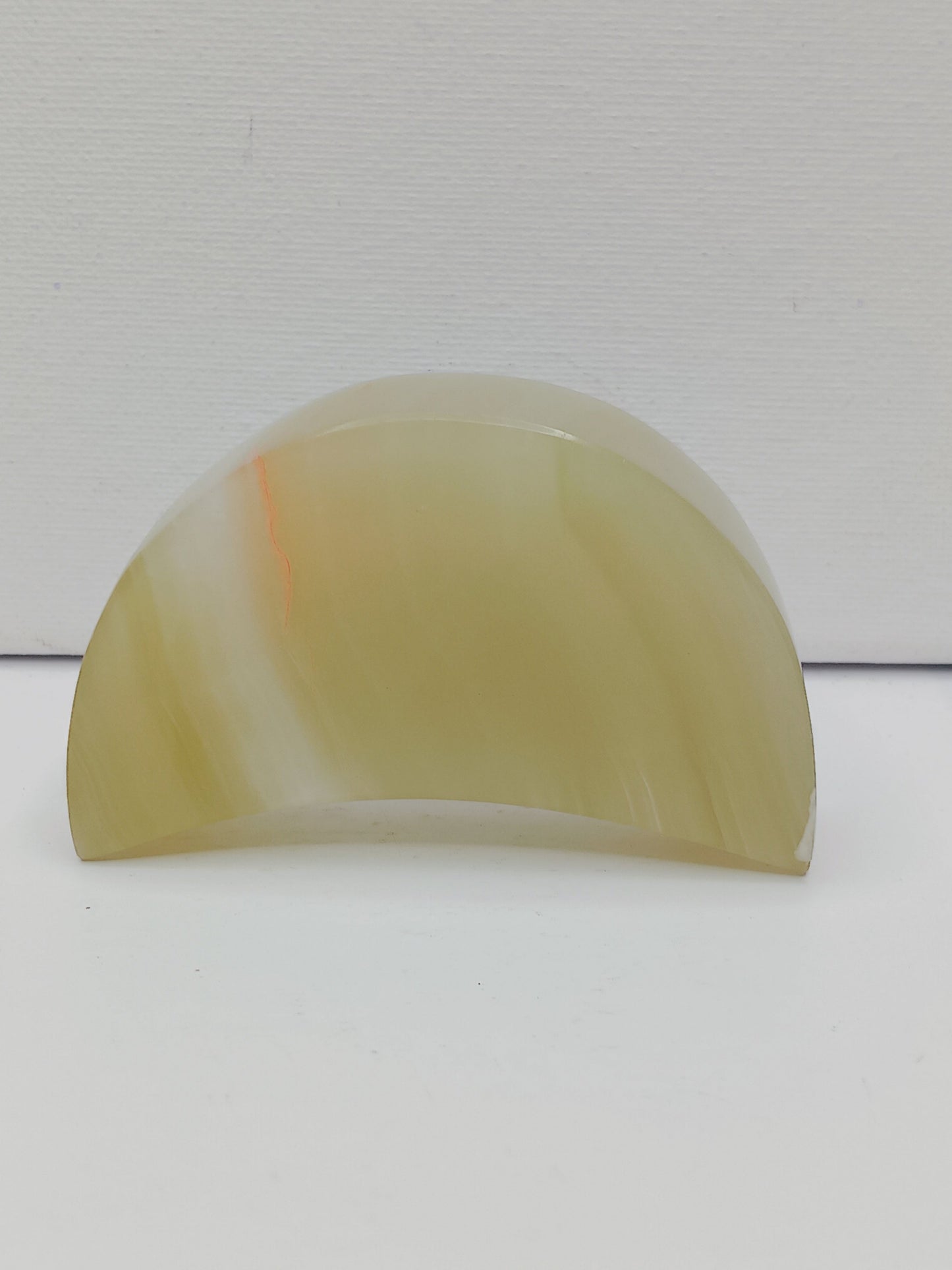 🌙⭐ Star and Moon Carvings – Dream Manifest and Illuminate Your Path ✨ - Green Banded Onyx Moon - 3.25’’
