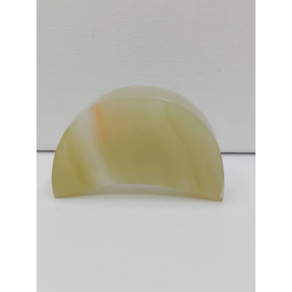 🌙⭐ Star and Moon Carvings – Dream Manifest and Illuminate Your Path ✨ - Green Banded Onyx Moon - 3.25’’