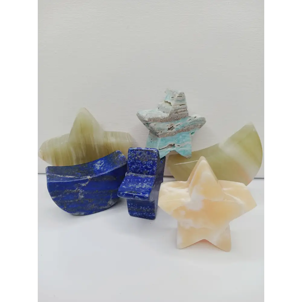 🌙⭐ Star and Moon Carvings – Dream Manifest and Illuminate Your Path ✨