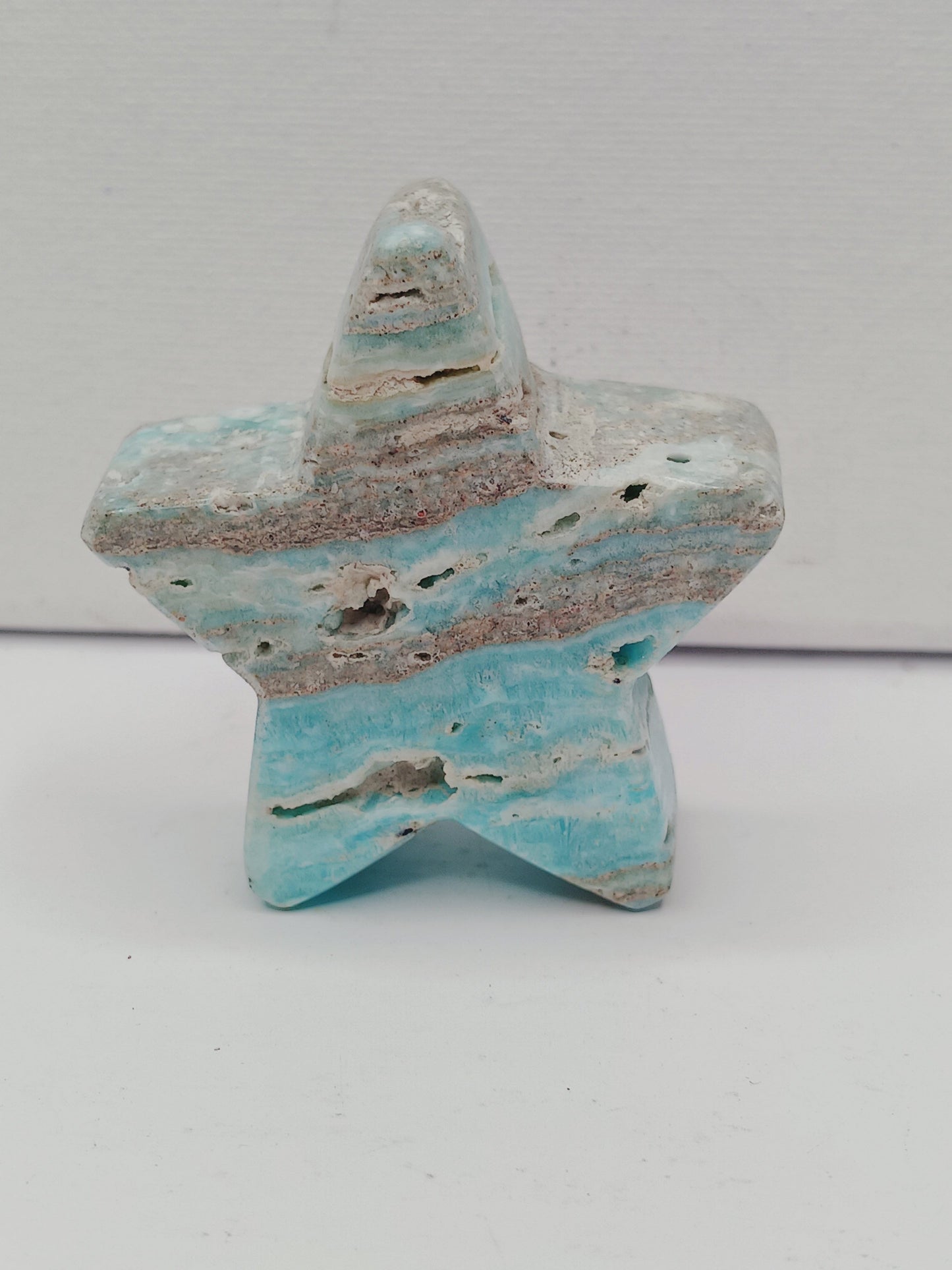 🌙⭐ Star and Moon Carvings – Dream Manifest and Illuminate Your Path ✨ - Caribbean Calcite Star - 2.5’’