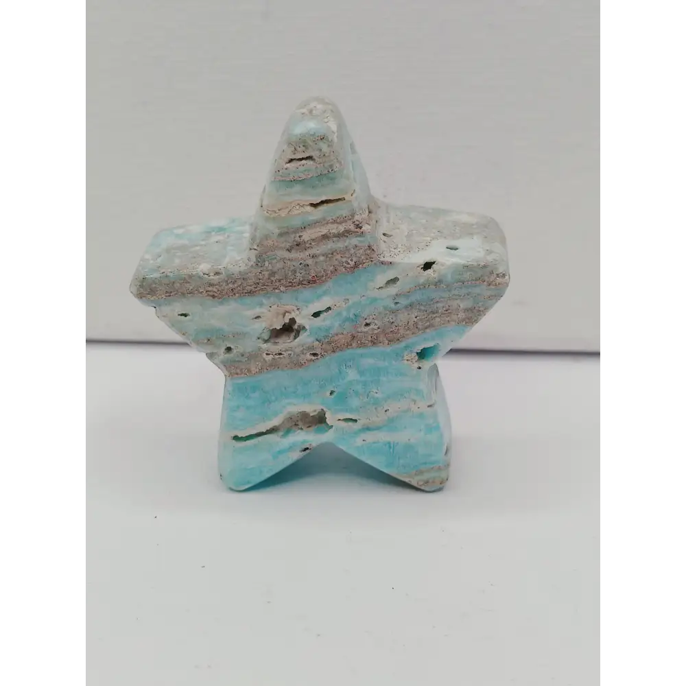 🌙⭐ Star and Moon Carvings – Dream Manifest and Illuminate Your Path ✨ - Caribbean Calcite Star - 2.5’’