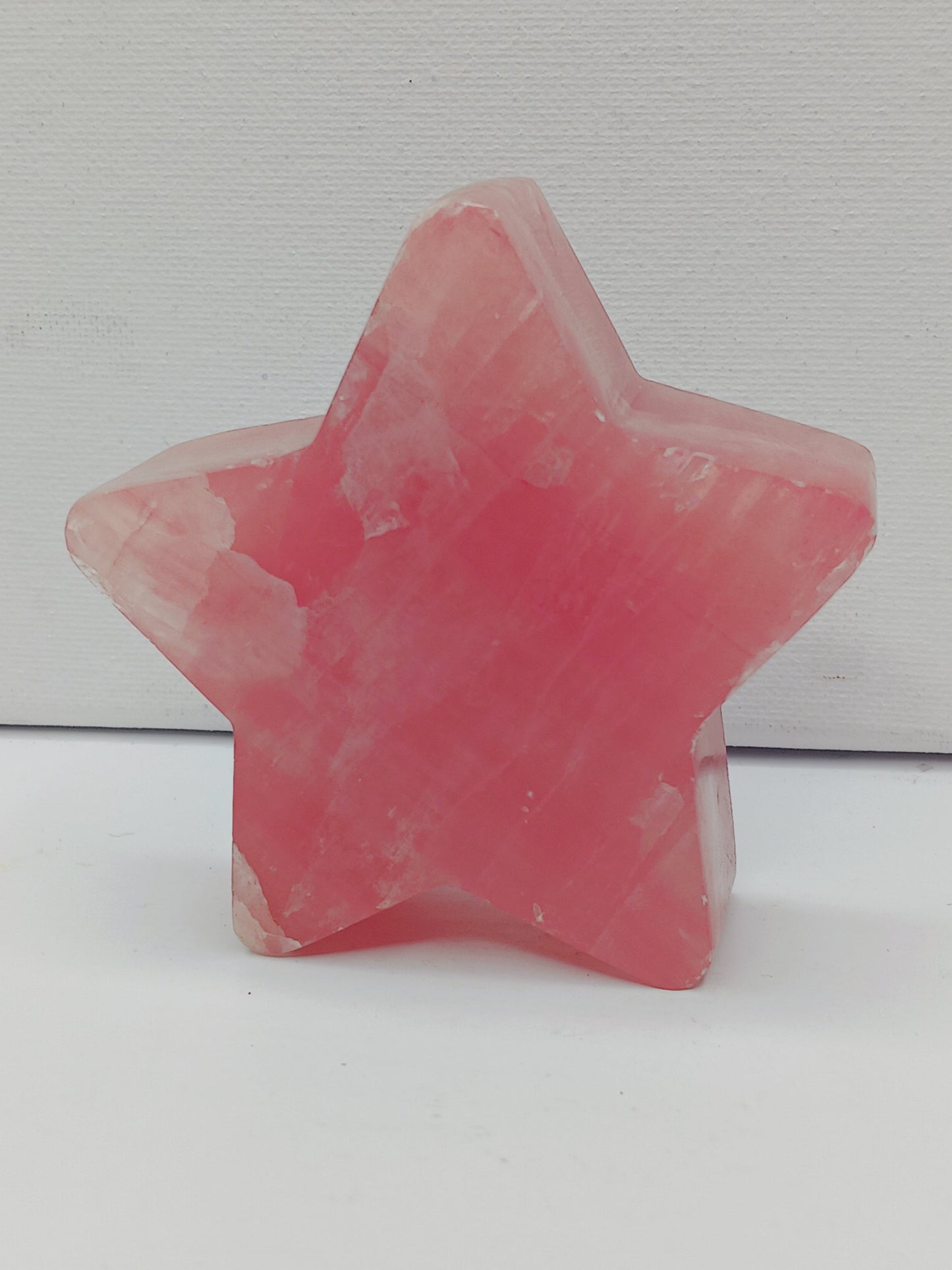 🌙⭐ Star and Moon Carvings – Dream Manifest and Illuminate Your Path ✨ - Red Calcite Star - 3.5’’