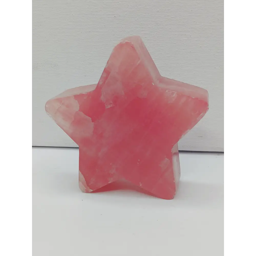 🌙⭐ Star and Moon Carvings – Dream Manifest and Illuminate Your Path ✨ - Red Calcite Star - 3.5’’