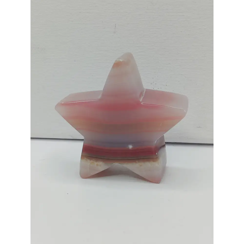 🌙⭐ Star and Moon Carvings – Dream Manifest and Illuminate Your Path ✨ - Pink Calcite Star - 2.5’’