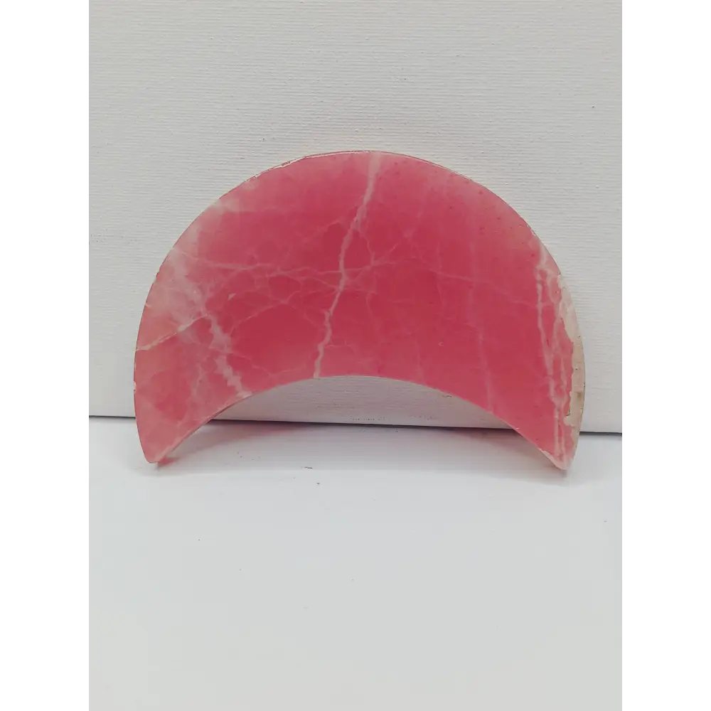 🌙⭐ Star and Moon Carvings – Dream Manifest and Illuminate Your Path ✨ - Red Calcite Moon - 5’’