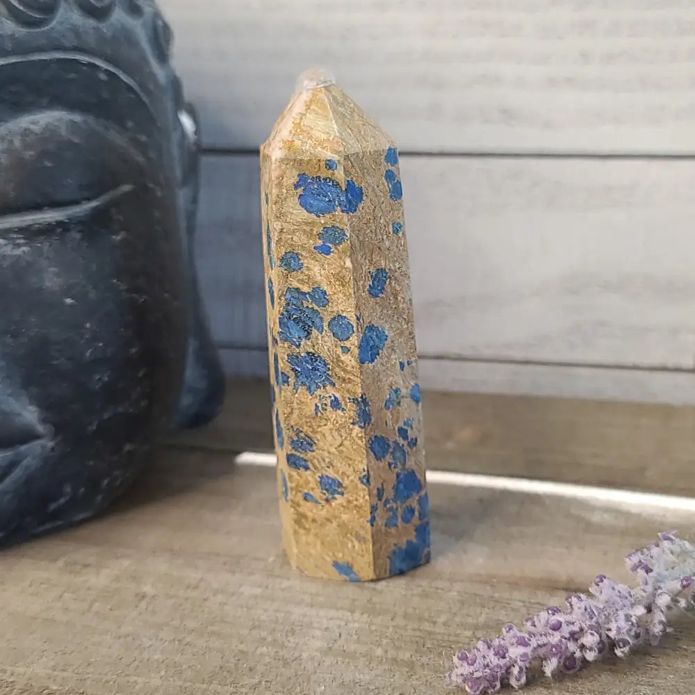 Starlight Blues - Golden Jasper with Azurite - 54 - Towers