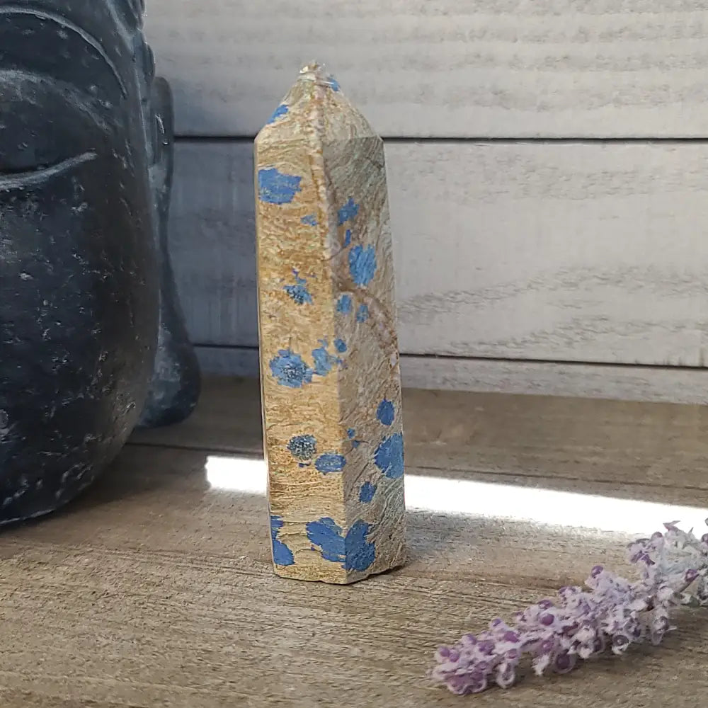 Starlight Blues - Golden Jasper with Azurite - 58 - Towers