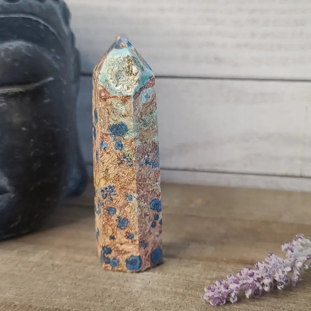 Starlight Blues - Golden Jasper with Azurite - 60 - Towers
