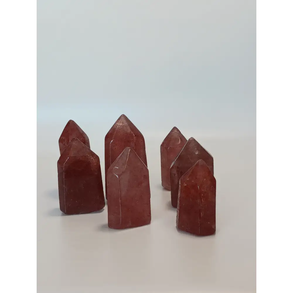🍓✨ Strawberry Quartz Point 2’’ – Altar and Heart Energy ✨🍓