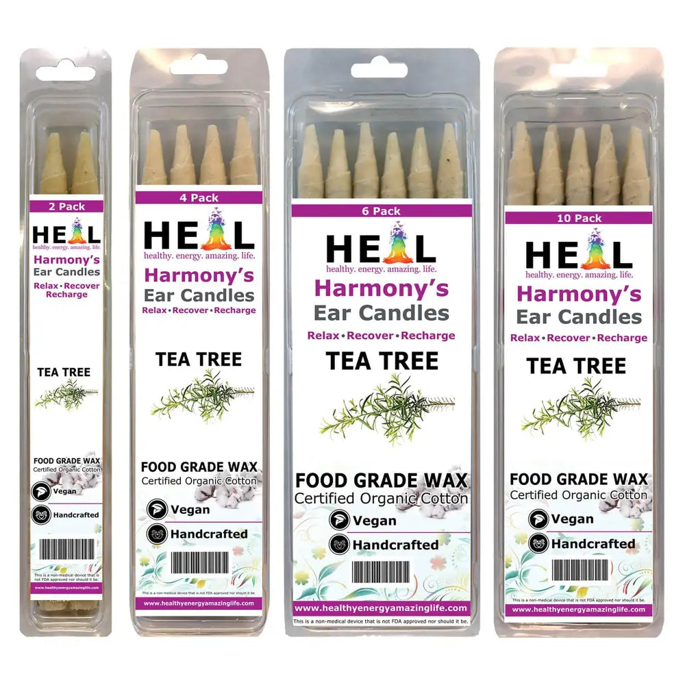 🕯️🌱 Tea Tree Ear Candles by Doc Harmony – 2-Pack – Purifying Refreshing Self-Care! ✨ - Candles & Accessories