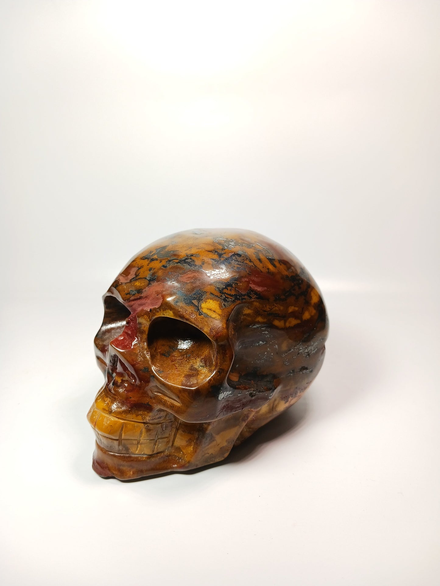 🦁💀 Tiger Iron Skull 4 Inch – Strength and Creative Power 💀🦁 - Carvings