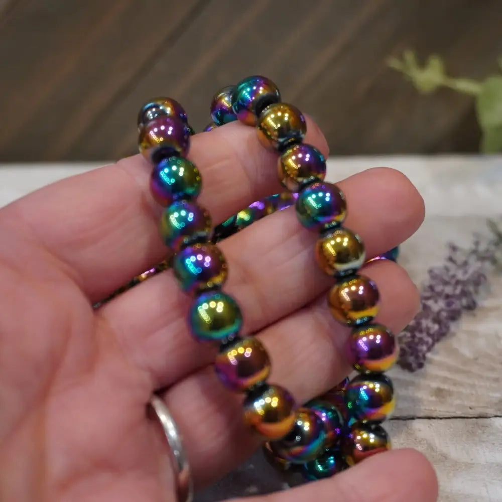 Aura Pyrite 8mm Bracelets - OMC BRACELETS