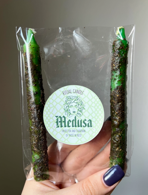 Twin Ritual Candles - Medusa - Candles & Accessories