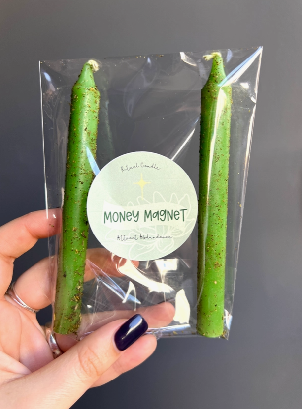 Twin Ritual Candles - Money Magnet - Candles & Accessories