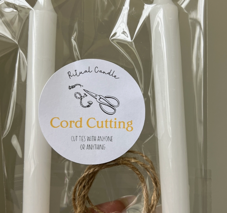 Twin Ritual Candles - Cord Cutting - Candles & Accessories