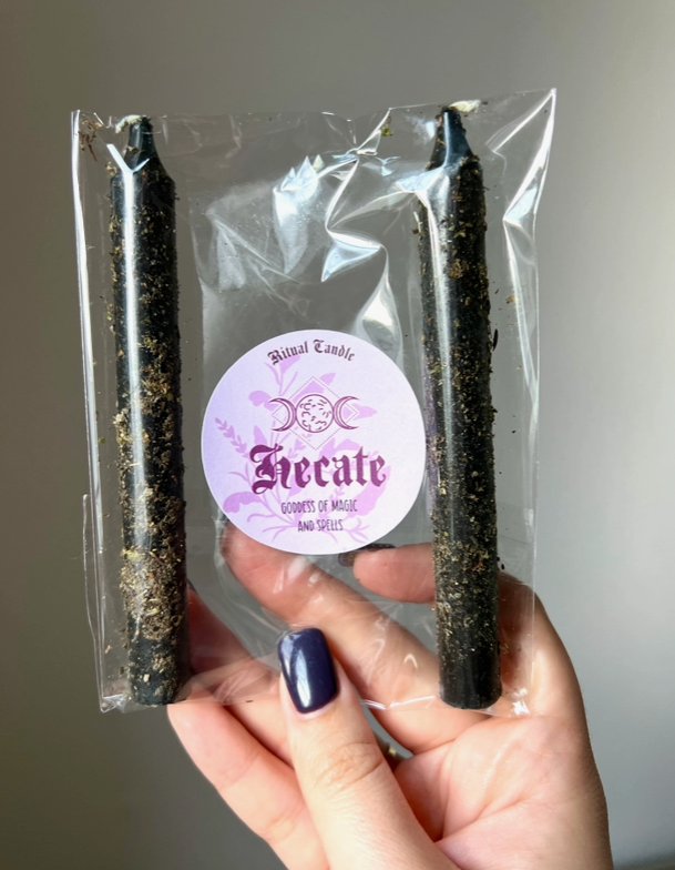 Twin Ritual Candles - Hectate - Candles & Accessories