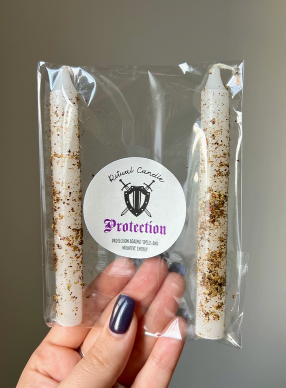Twin Ritual Candles - Protection - Candles & Accessories