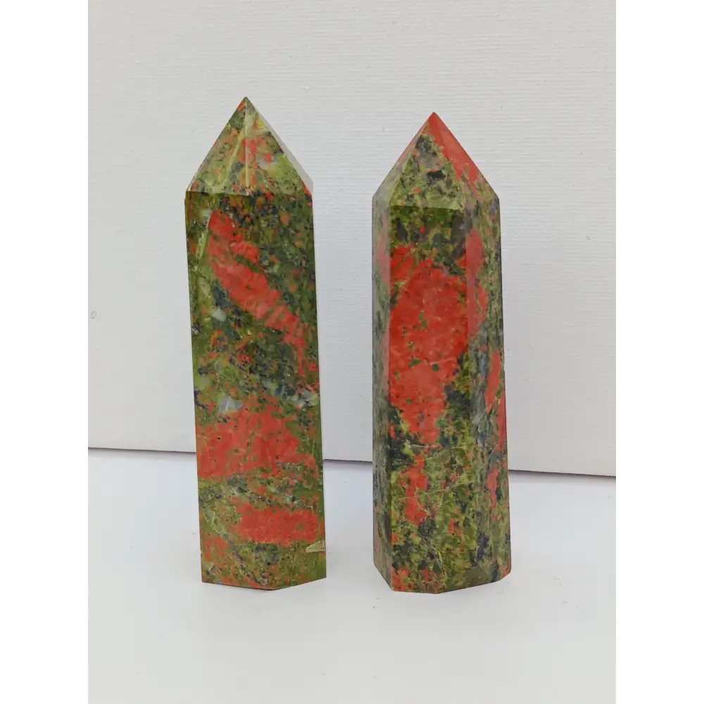 🌸💚 Unakite Tower Intuitive Pick – Healing Balance and Heart Growth ✨ - 1- 3.75’’ - Towers