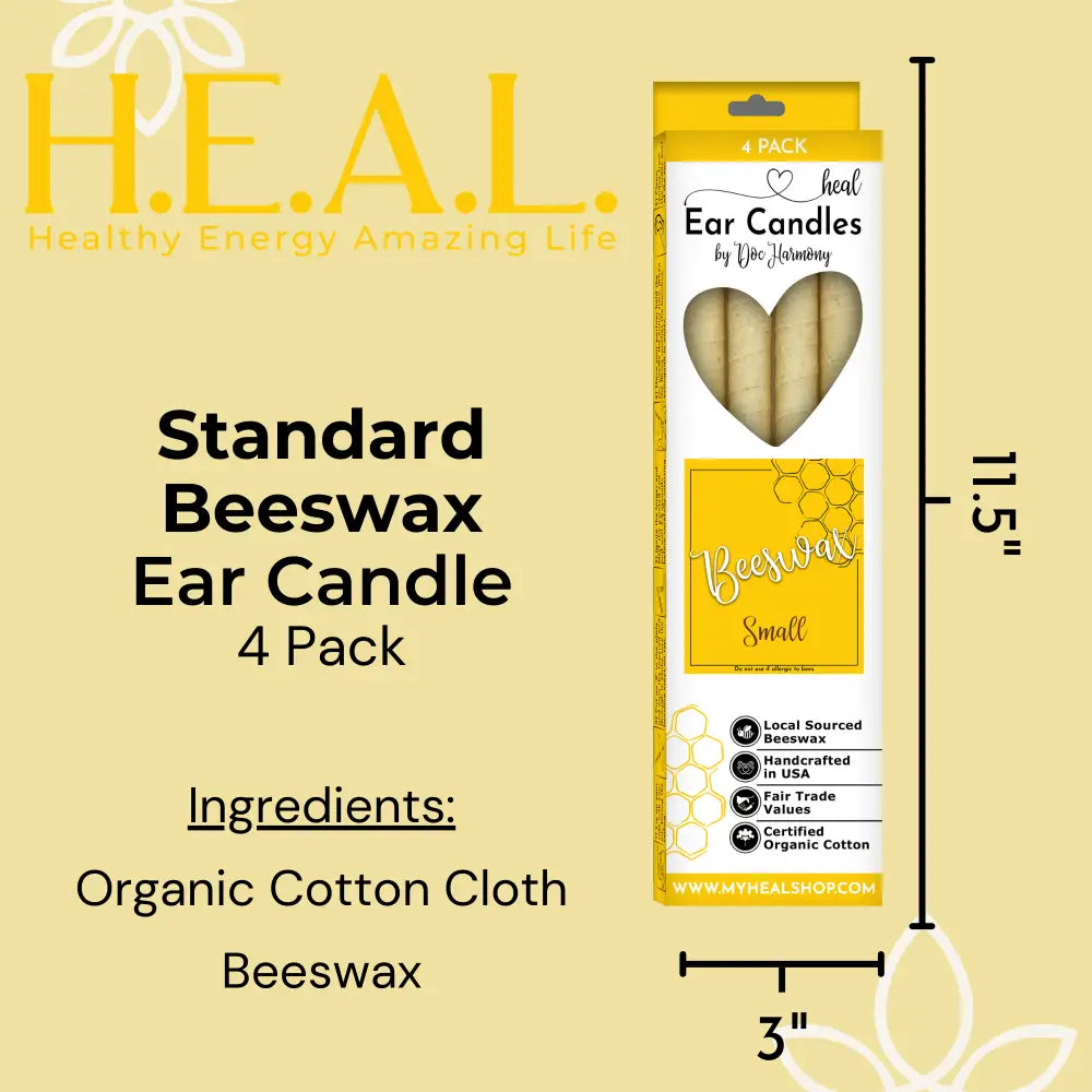 🐝✨ Unscented Beeswax Ear Candles by Doc Harmony – Pure Gentle Wellness (2-Pack) 🕯️ - Candles & Accessories