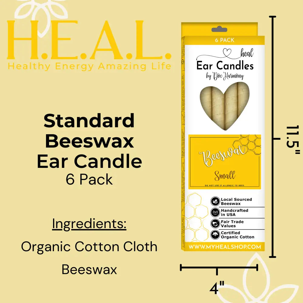🐝✨ Unscented Beeswax Ear Candles by Doc Harmony – Pure Gentle Wellness (2-Pack) 🕯️ - Candles & Accessories