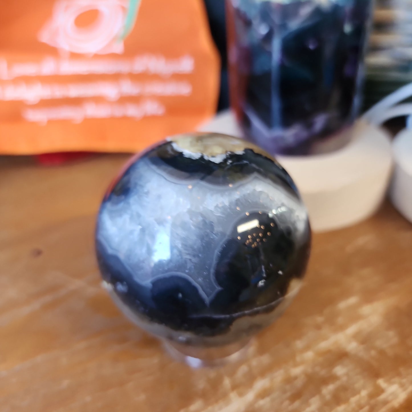 🌋🤍 Volcano Agate Spheres (2.5’’) – Ignite Transformation and Grounding Energy! 🤍🌋 - 11 - Spheres