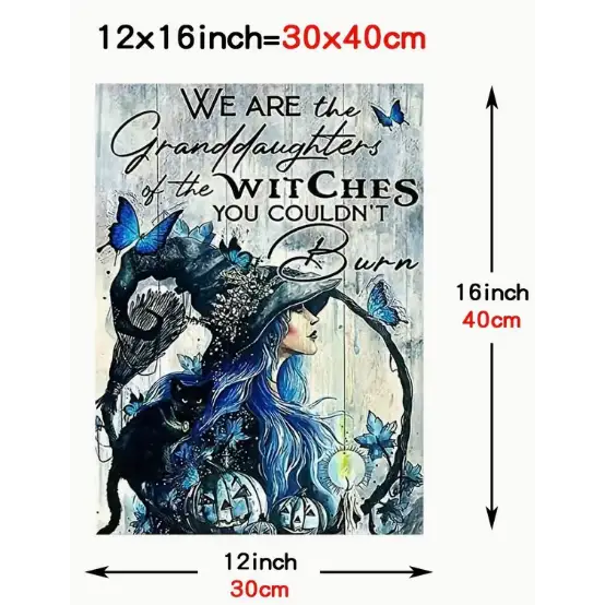 We Are the Granddaughter of the Witches You Couldntāt Burn Wall Decor - Home Decor