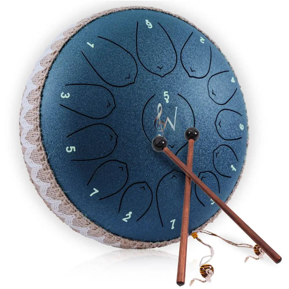 🔴🎶 Wise Harmony Steel Tongue Drum 12-Inch – Balance Creativity and Deep Resonance ✨ - Vibrational and Sound