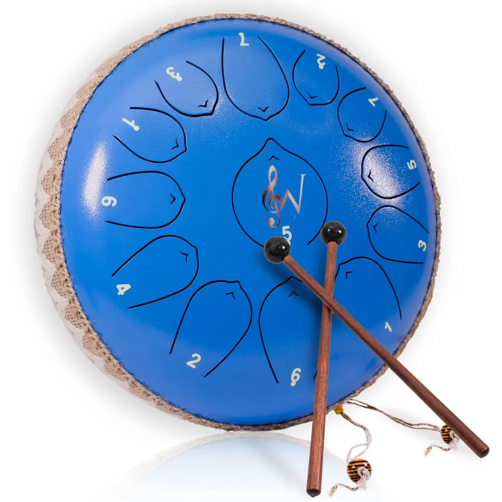 🔴🎶 Wise Harmony Steel Tongue Drum 12-Inch – Balance Creativity and Deep Resonance ✨ - Vibrational and Sound