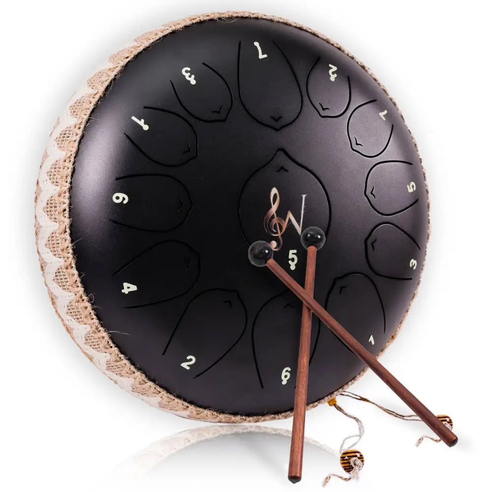 🔴🎶 Wise Harmony Steel Tongue Drum 12-Inch – Balance Creativity and Deep Resonance ✨ - Vibrational and Sound