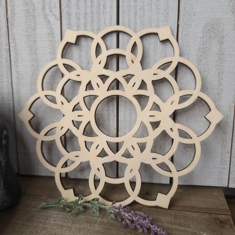 Wood Crystal Grids - Flower of life 8’’ - Grid Working